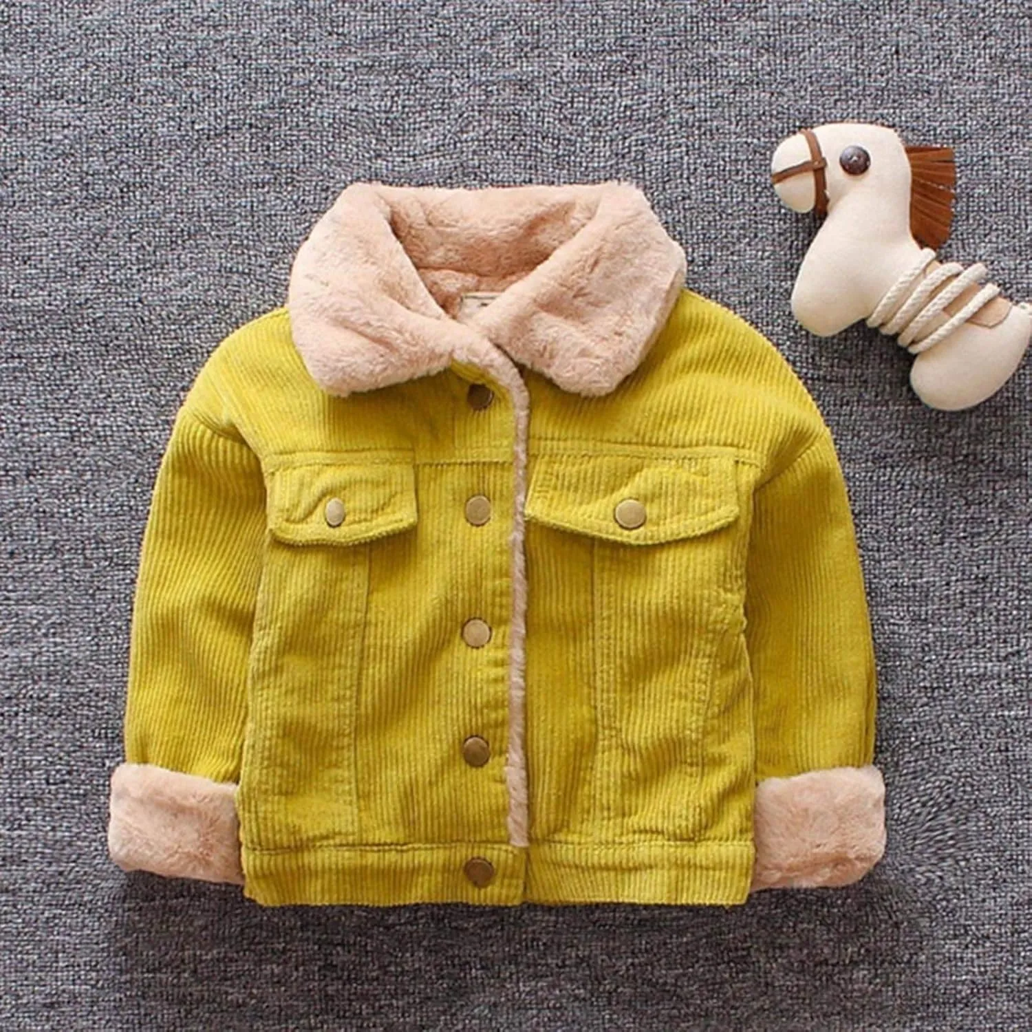 3Months-3 Years Old Kids Baby Girls Boys Winter Solid Coat Cloak Jacket Thick Warm Outerwear Clothes