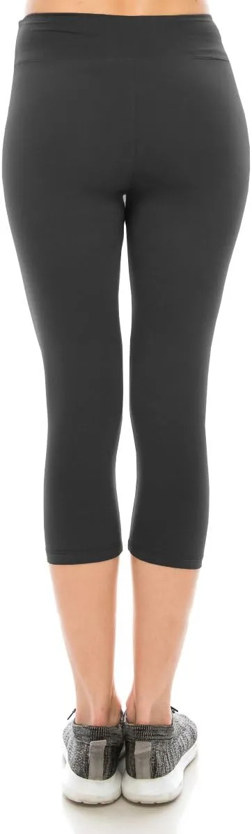 ALWAYS Women's Super Soft Capri Leggings - High Waisted Casual Yoga Pants