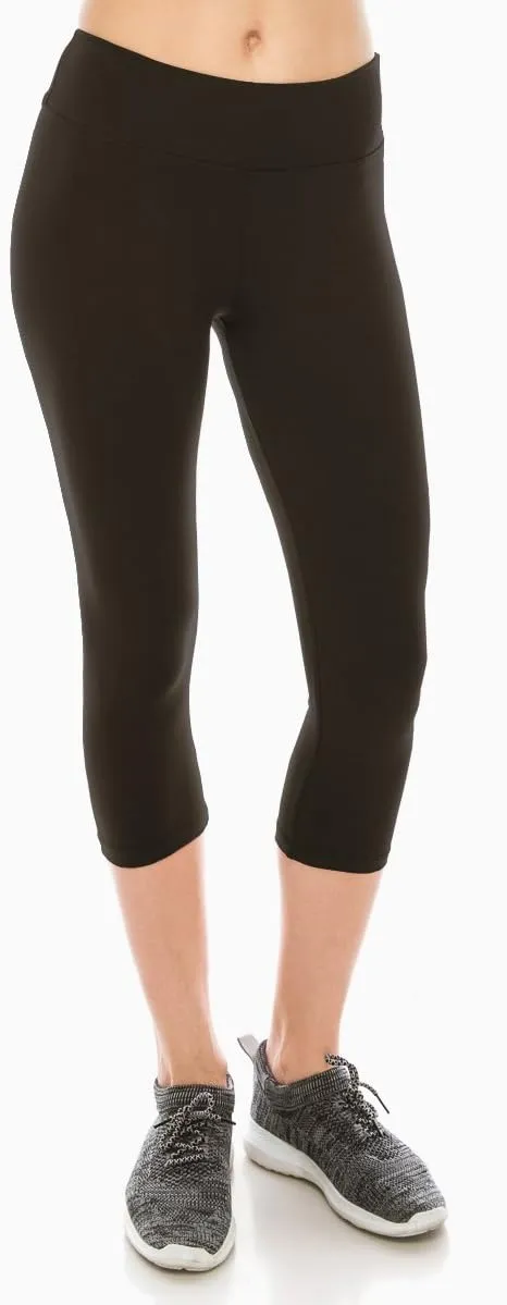 ALWAYS Women's Super Soft Capri Leggings - High Waisted Casual Yoga Pants