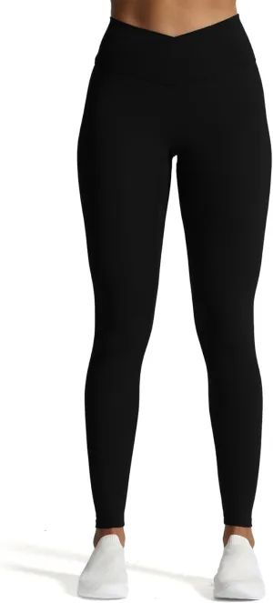 Aoxjox High Waisted Workout Leggings for Women Cross-Waist Crossover Tummy Control Trinity Buttery Soft Yoga Pants 26"
