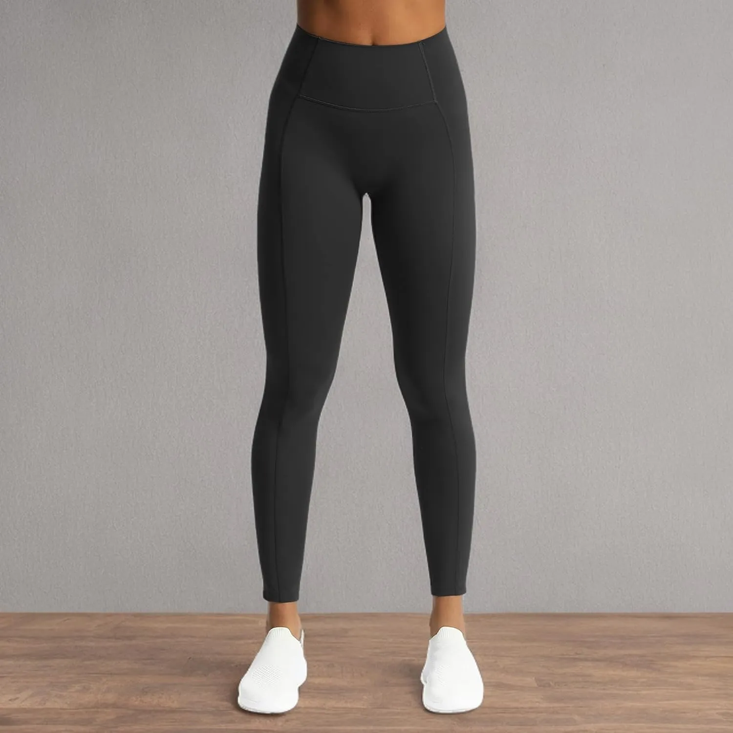 Aoxjox High Waisted Workout Leggings for Women GEO Compression Tummy Control Gym Buttery Soft Yoga Pants 27"