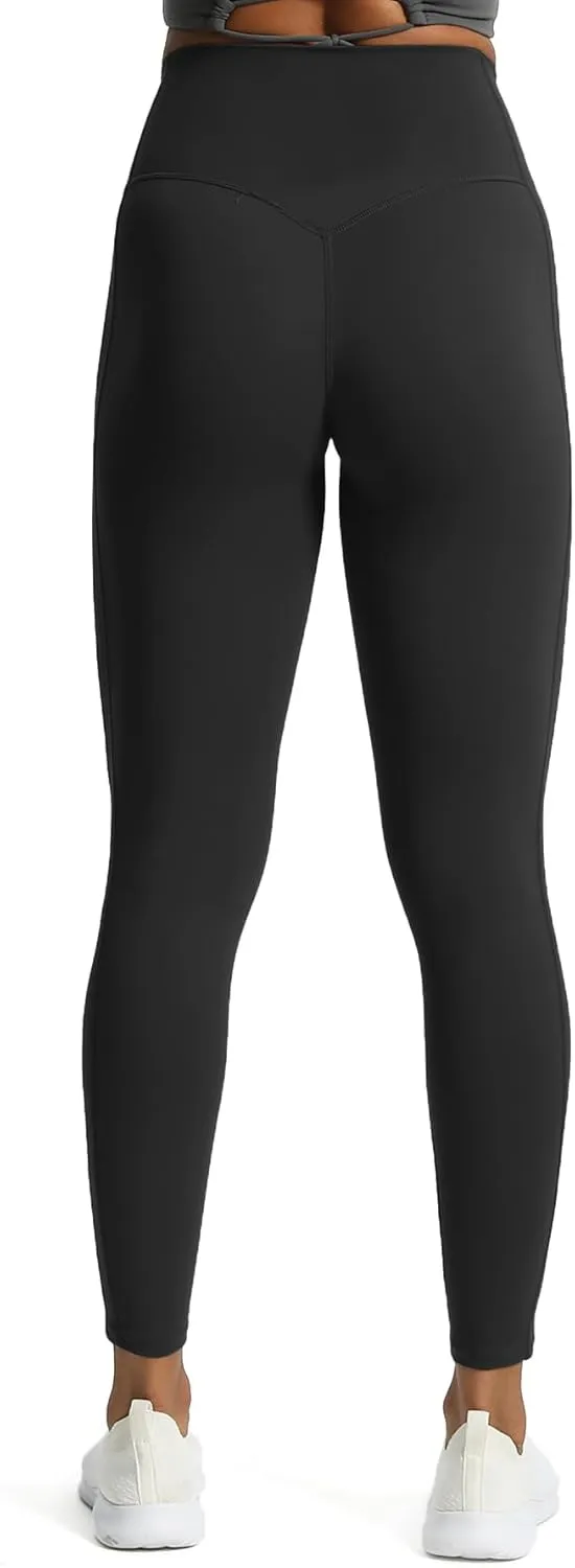 Aoxjox High Waisted Workout Leggings for Women GEO Compression Tummy Control Gym Buttery Soft Yoga Pants 27"