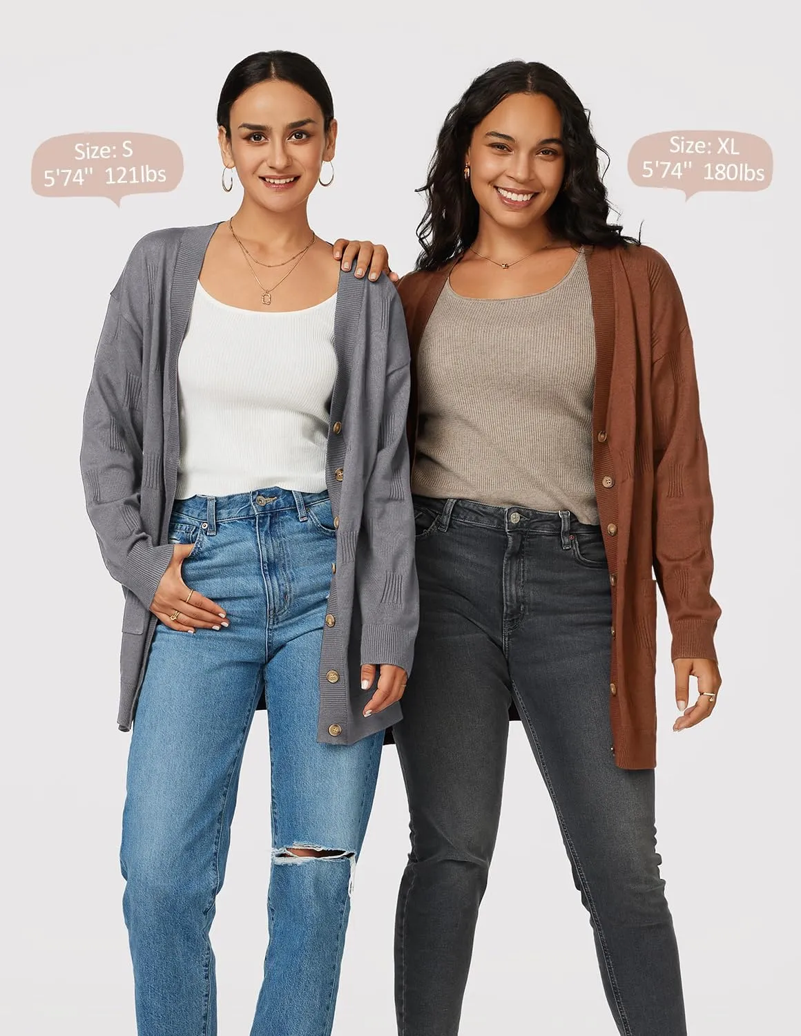 Arach&Cloz Women's Lightweight Cardigan Sweater Fashion Long Sleeve Summer Casual Outfits with Pocket Cozy Clouds
