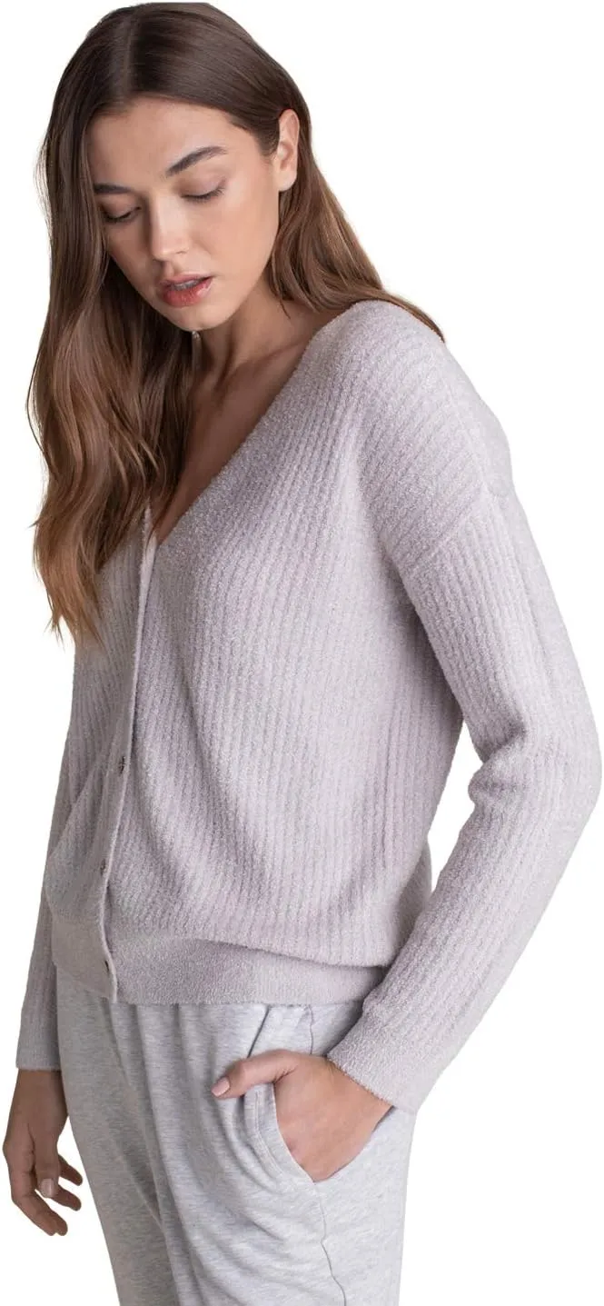 Barefoot Dreams CozyChic Lite V-Neck Cardigan, Ribbed Sweater, Oversized Coat