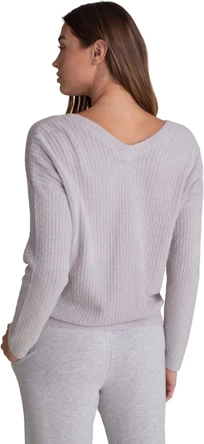 Barefoot Dreams CozyChic Lite V-Neck Cardigan, Ribbed Sweater, Oversized Coat