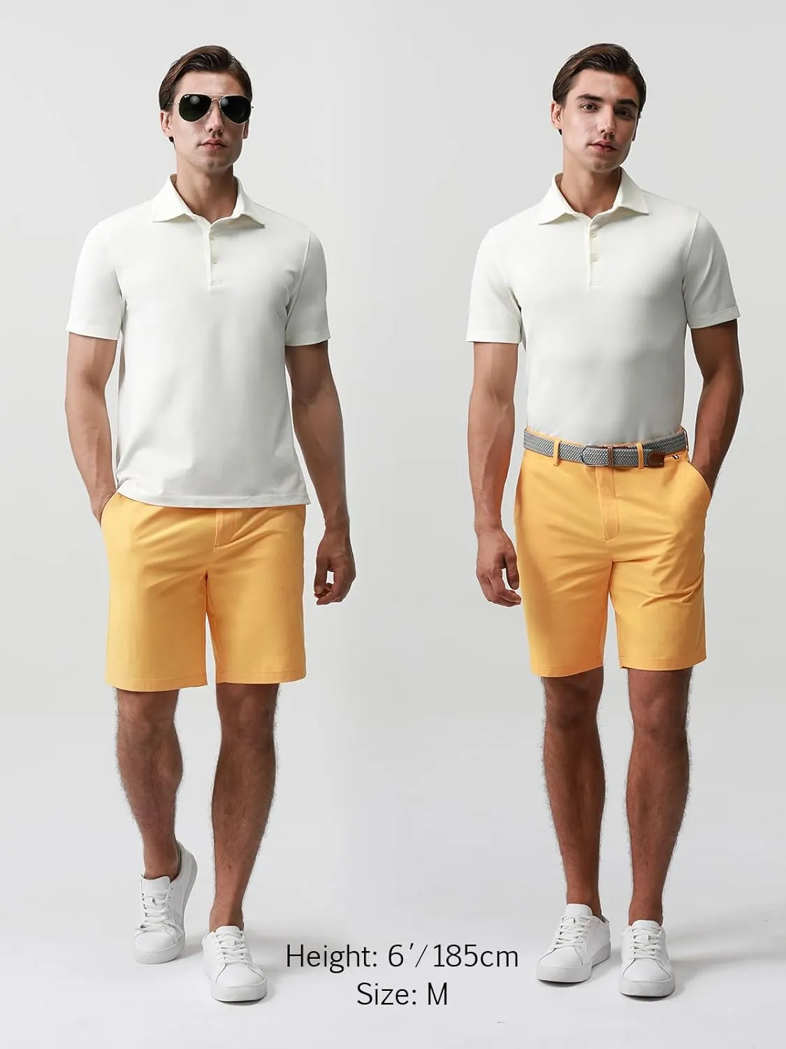 BCI Cotton Blend Pique Polo Shirts for Men Short Sleeve Tops Comfort Split Hem with 3-Color Tape