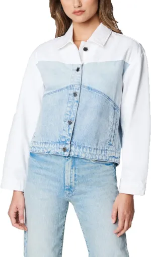 [BLANKNYC] Womens Luxury Clothing Denim Trucker Jacket