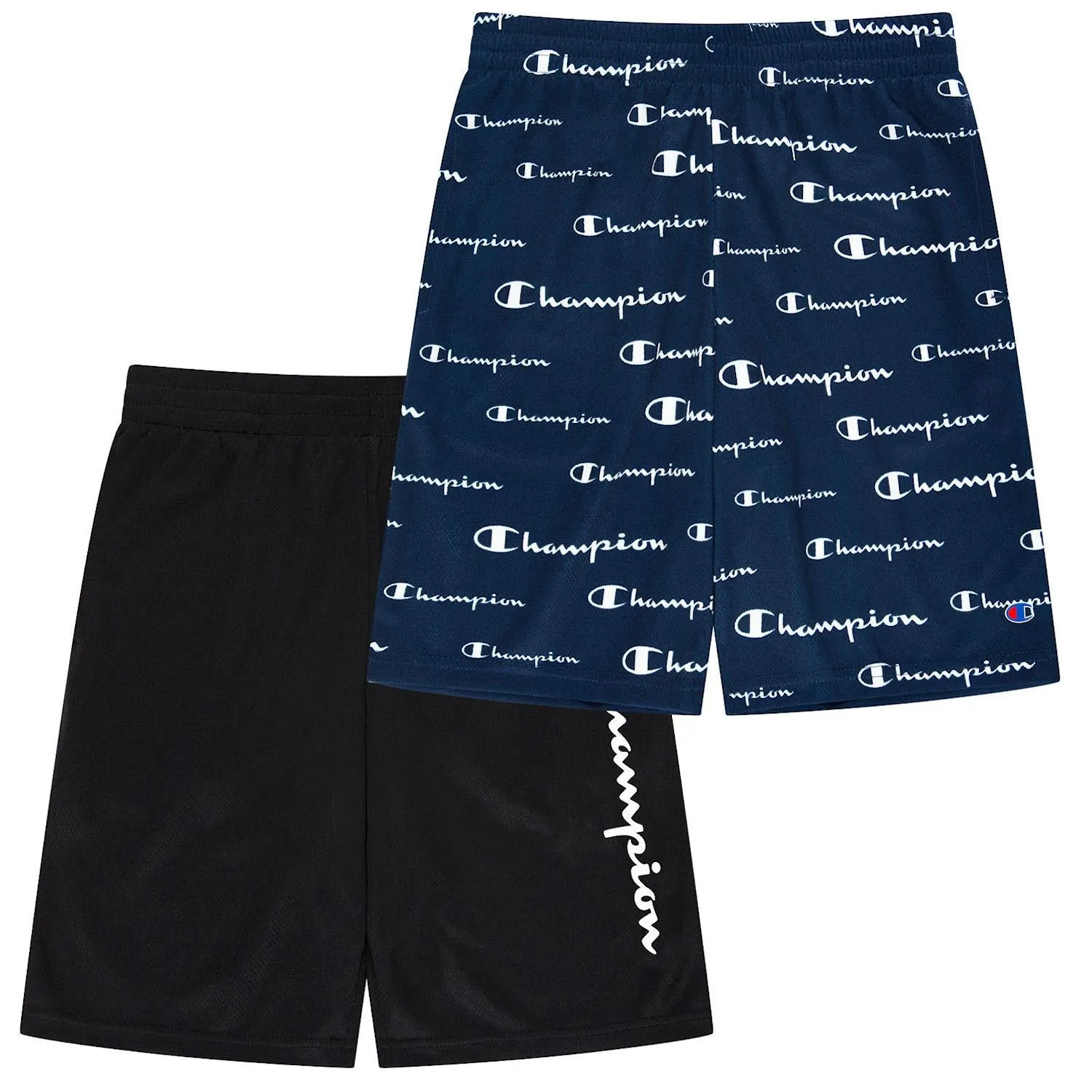 Champion Boy's Active Shorts, 2 Pack UPF 30 Moisture Wicking
