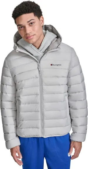Champion Men's Performance Lightweight Puffer Jacket with Hood