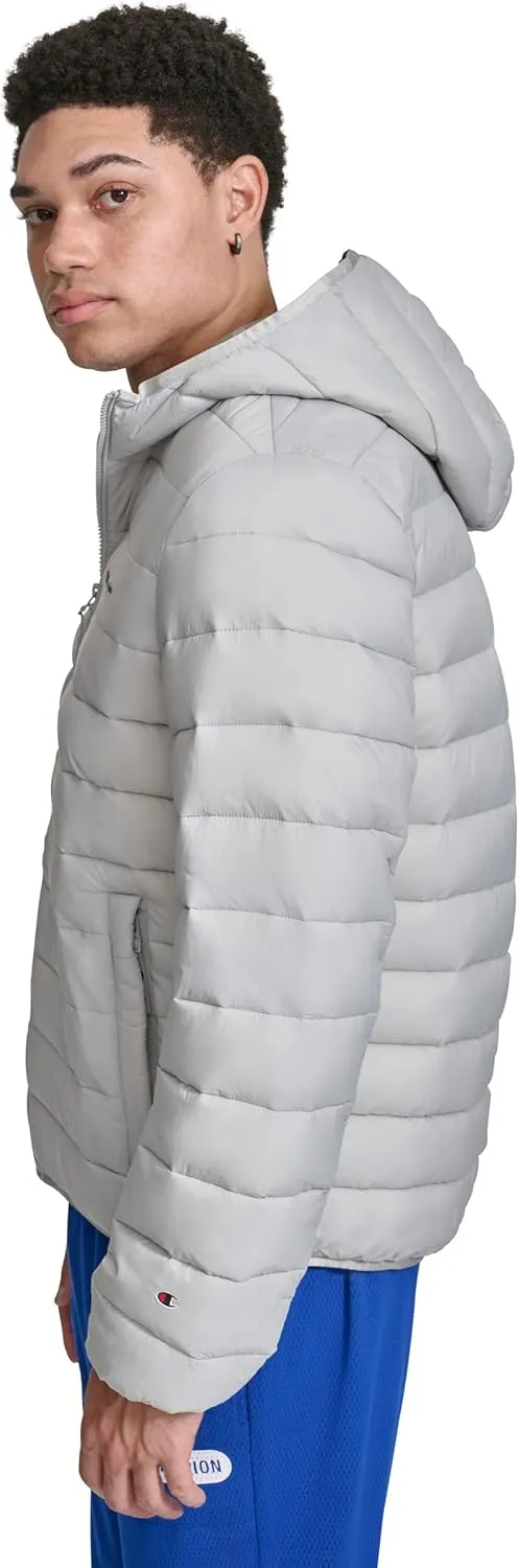 Champion Men's Performance Lightweight Puffer Jacket with Hood