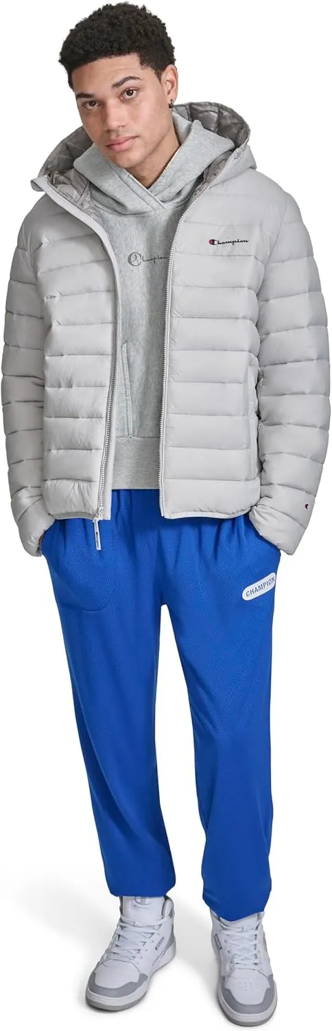 Champion Men's Performance Lightweight Puffer Jacket with Hood