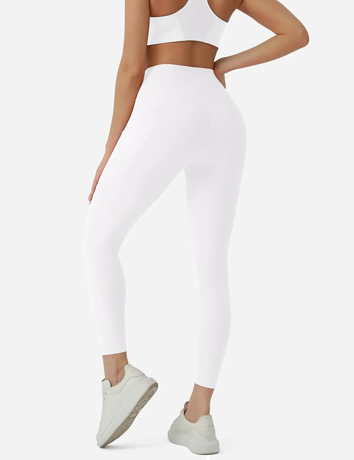 CHARMKING High Waisted Leggings for Women No Front Seam Soft Tummy Control Pants Non See Through Workout Yoga Pants