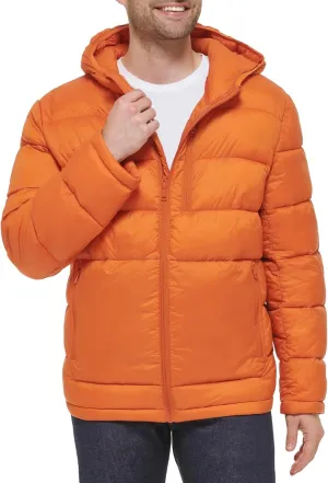Cole Haan Men's Hooded Nylon Puffer Jacket