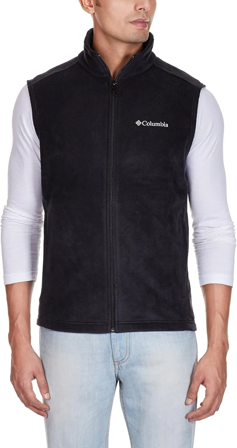 Columbia Men's Cathedral Peak II Fleece Vest, Black, Large