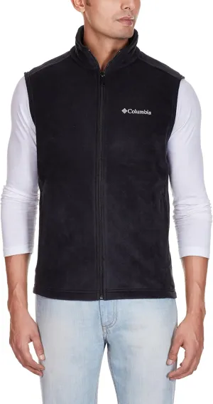 Columbia Men's Cathedral Peak II Fleece Vest, Black, Large