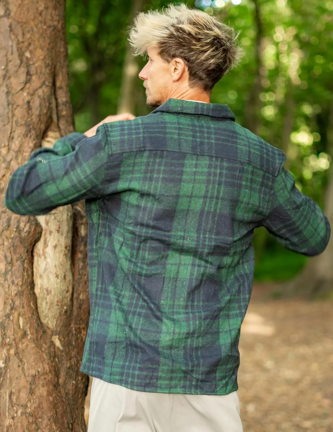 COOFANDY Men's Flannel Shirts Casual Button Down Plaid Shirt Jacket Long Sleeve Fleece Shacket