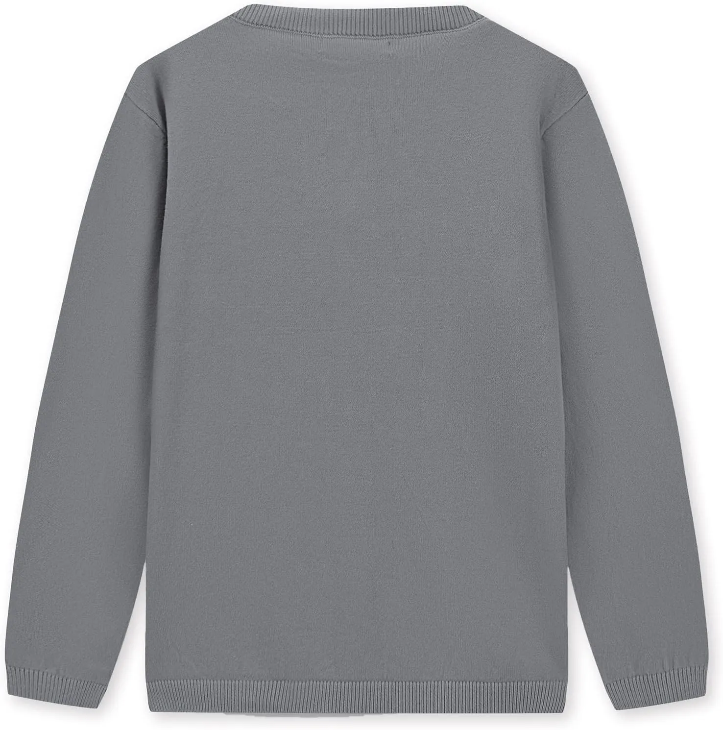 CUNYI Girl's Crewneck Lightweight Button-up Cardigan Cotton Knit Sweater Casual Cute Outerwear