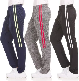 DARESAY Dry-Fit Sweatpants for Men - Track Pants Men - Stretchable Workout Clothes - Comfy and Soft Moisture Wicking (3-Pack)