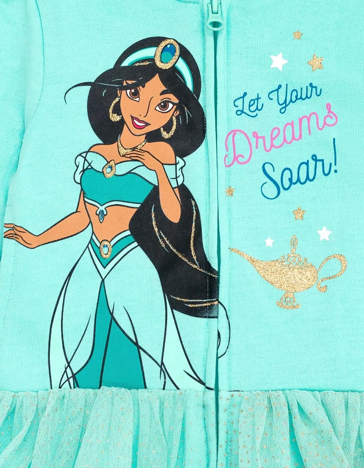 Disney Princess Moana Ariel Cinderella Belle Zip Up Hoodie Infant to Big Kid