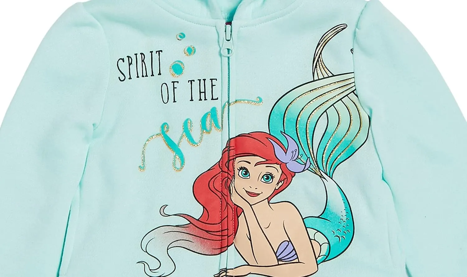 Disney Princess Moana Ariel Cinderella Belle Zip Up Hoodie Infant to Big Kid