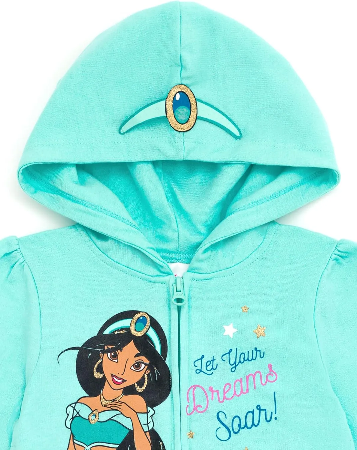 Disney Princess Moana Ariel Cinderella Belle Zip Up Hoodie Infant to Big Kid