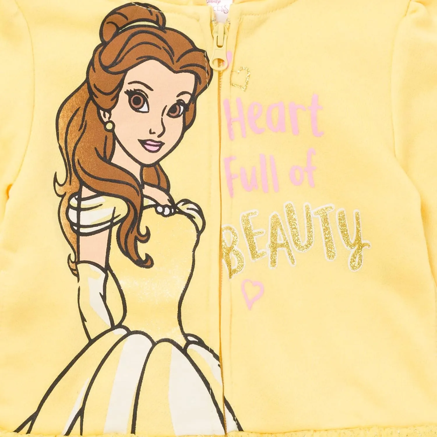 Disney Princess Moana Ariel Cinderella Belle Zip Up Hoodie Infant to Big Kid