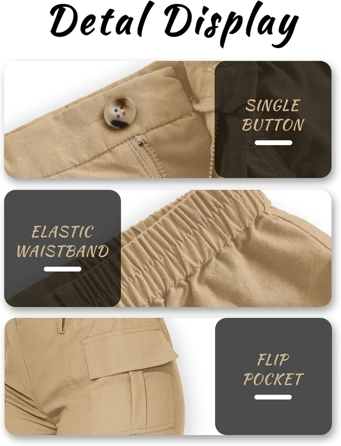 ELLEVEN Women's Y2K High-Waisted Cargo Shorts  Stylish, Slim Fit with Pockets
