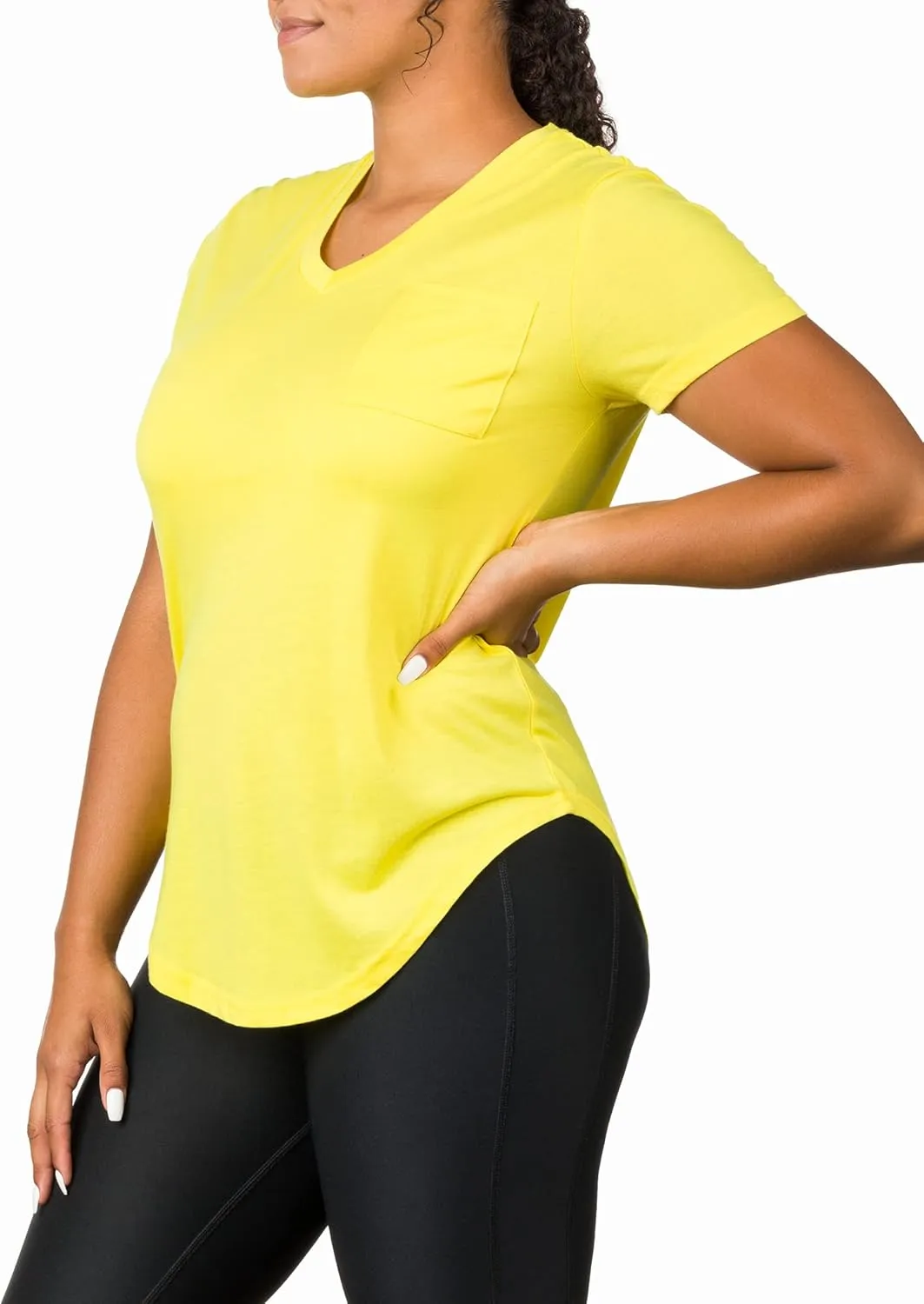 Epic MMA Gear Plus Size Womens V Neck Collar T Shirt | Summer Top with Chest Pocket