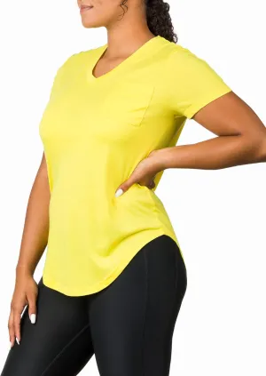 Epic MMA Gear Plus Size Womens V Neck Collar T Shirt | Summer Top with Chest Pocket