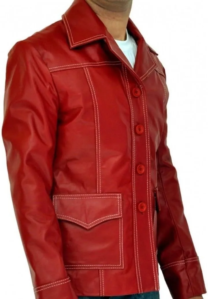 FC Tyler Club Red Faux Leather Jacket