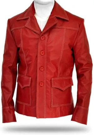 FC Tyler Club Red Faux Leather Jacket