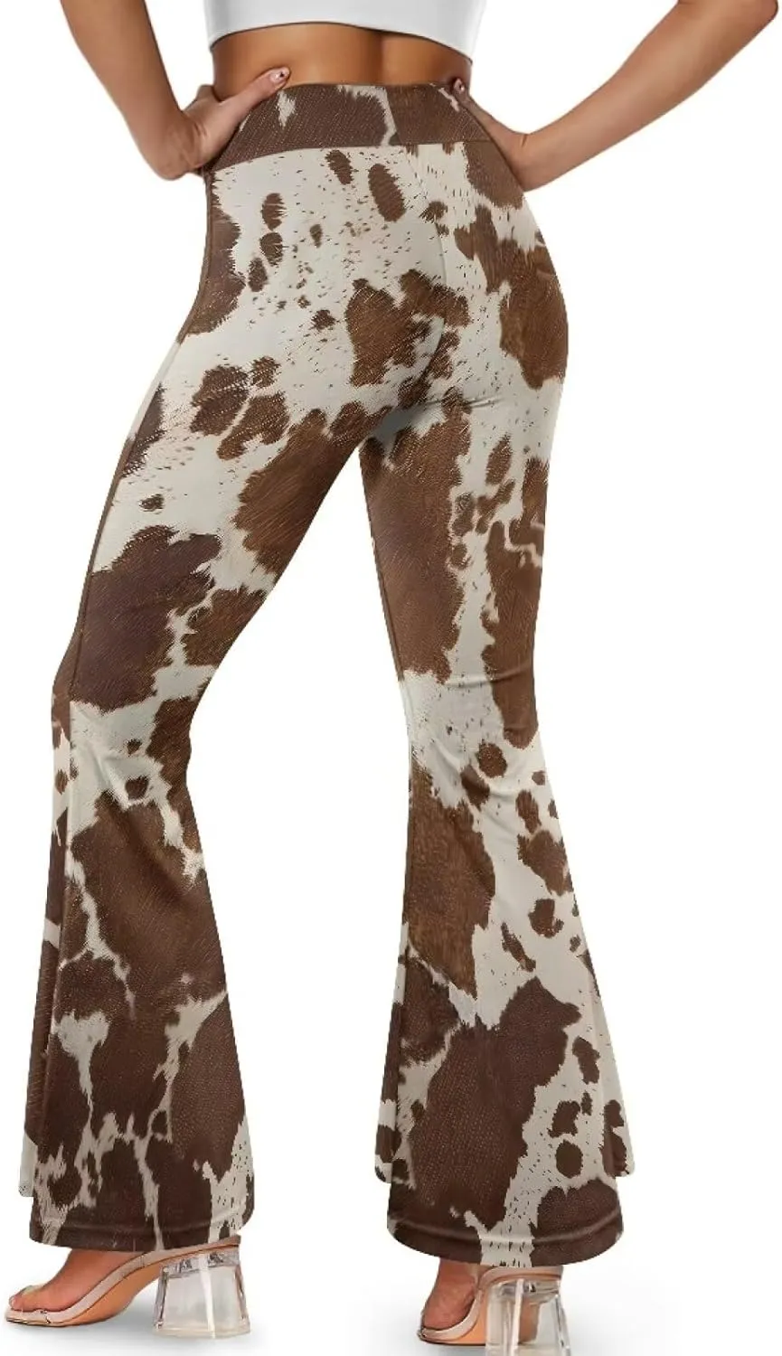 Flared Yoga Pants for Women Bell Bottom Leggings Plus Size Soft High Waisted Tummy Control Butt Liftin