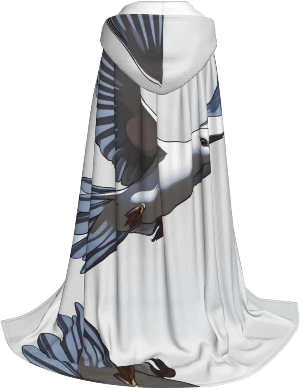 Flying Dove Hood Cloak,Hooded Cape Cloak,Halloween Witch Wizard Raven Vampire Cosplay