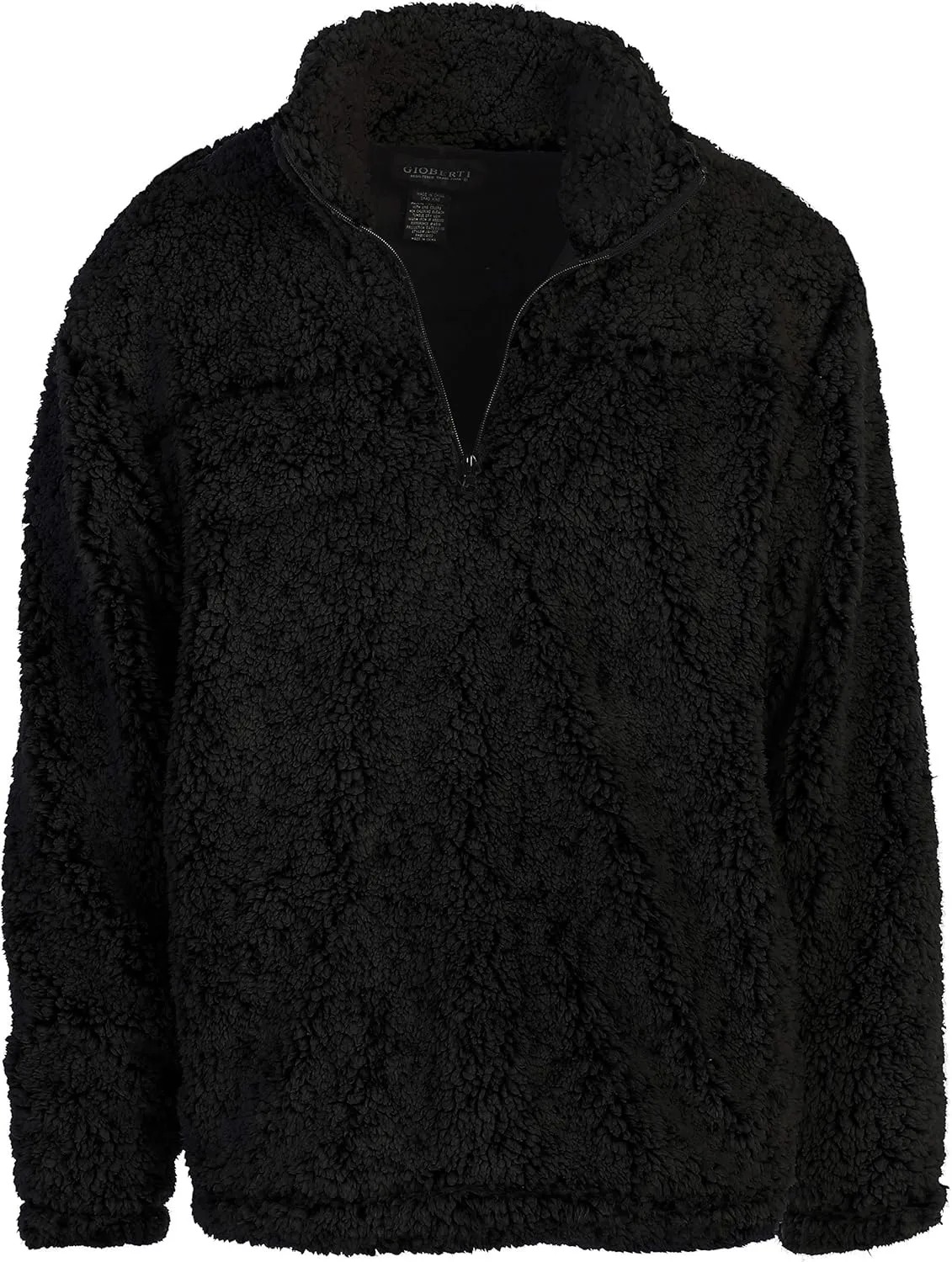 Gioberti Men and Women Super Soft Sherpa 1/4 Zip Pullover Sweater