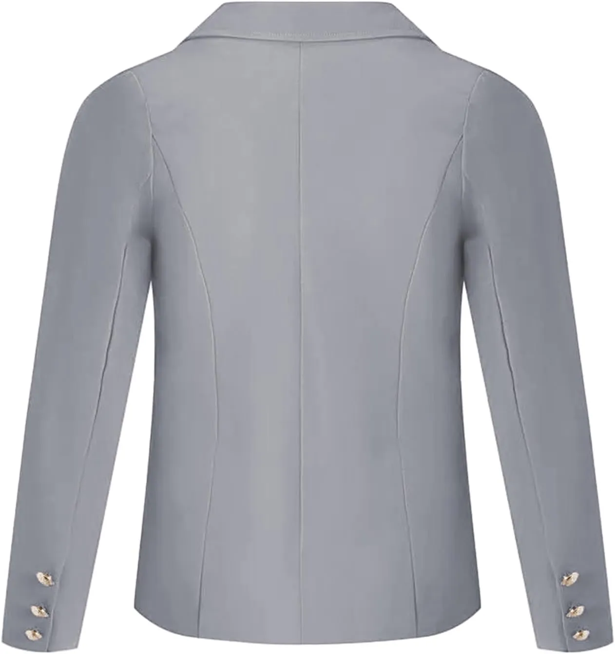 Girls Blazer Jacket Double Breasted Button Down Long Sleeves Blazers School Jackets