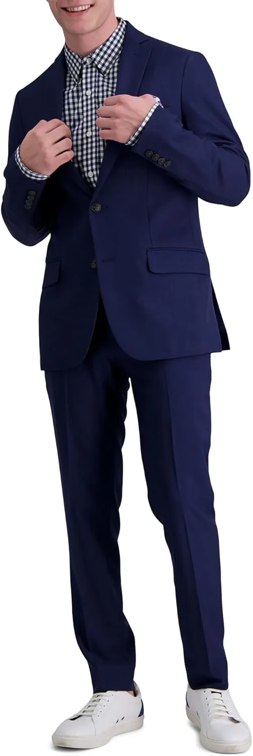 Haggar Men's Smart Wash with Repreve Slim Fit Suit Separates-Pants & Jackets