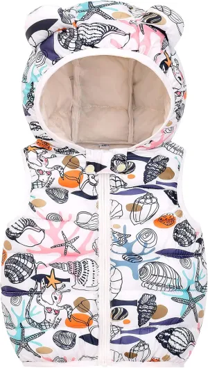 Happy Cherry Toddler Baby Girls&Boys Zipper Jacket Sleeveless Warm Vest Lightweight Coat