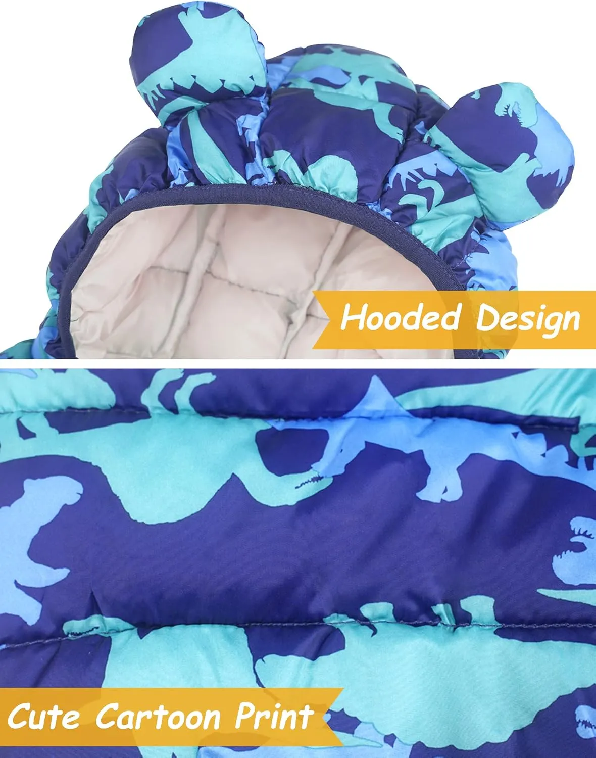 Happy Cherry Toddler Baby Girls&Boys Zipper Jacket Sleeveless Warm Vest Lightweight Coat