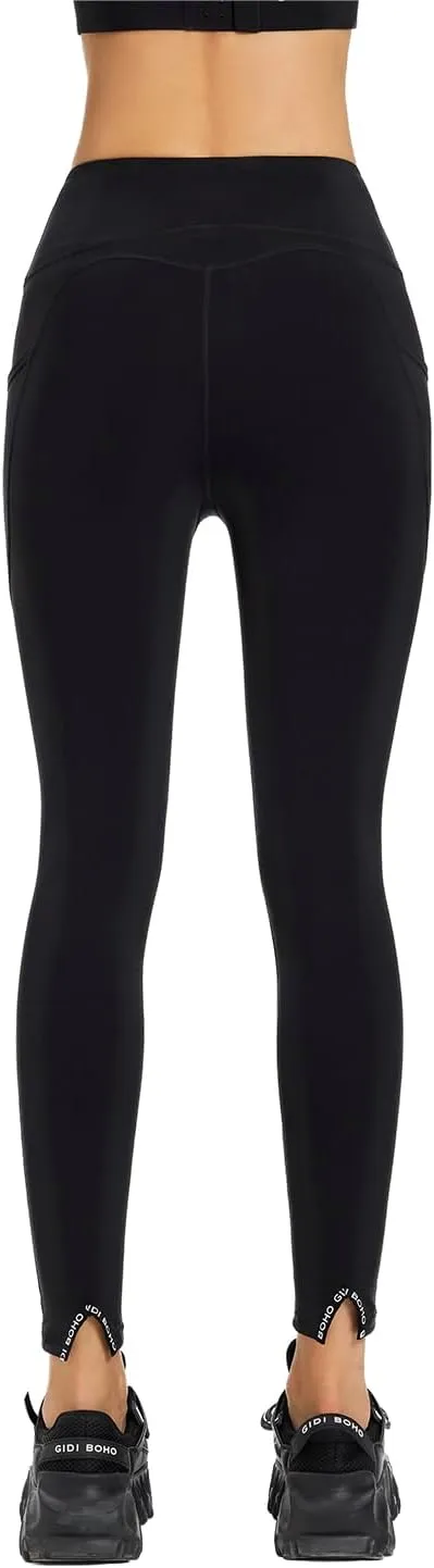 High Waist Yoga Leggings with Pockets for Women,Tummy Control Workout Running Soft Yoga Pants