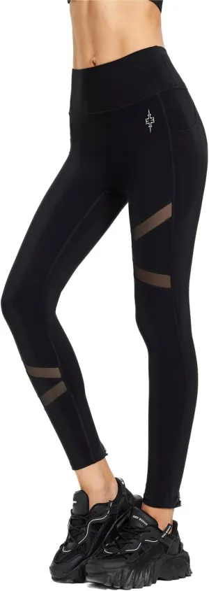 High Waist Yoga Leggings with Pockets for Women,Tummy Control Workout Running Soft Yoga Pants