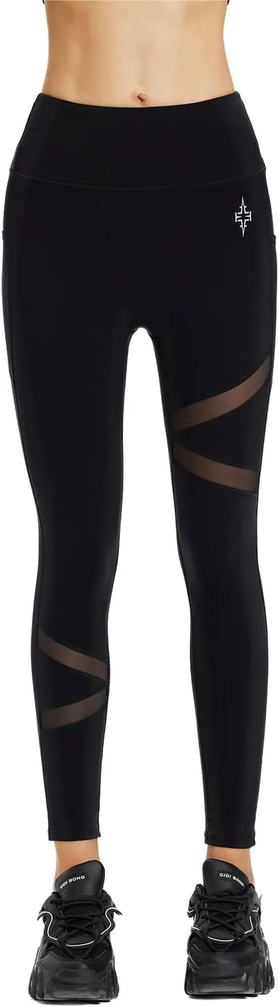 High Waist Yoga Leggings with Pockets for Women,Tummy Control Workout Running Soft Yoga Pants