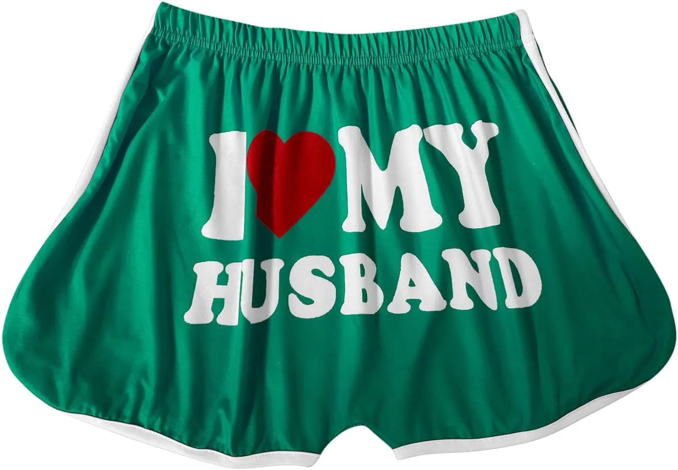 I Love My Husband Booty Shorts Womens Sexy 3" High Waist Yoga Biker Shorts Soft Spandex Dance Hot Pants Butt Lifting Leggings