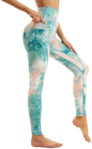 iniber High Waisted Yoga Pants with Pockets for Women 4-Way Stretch Soft Running Workout Leggings Athletic Yoga Pants