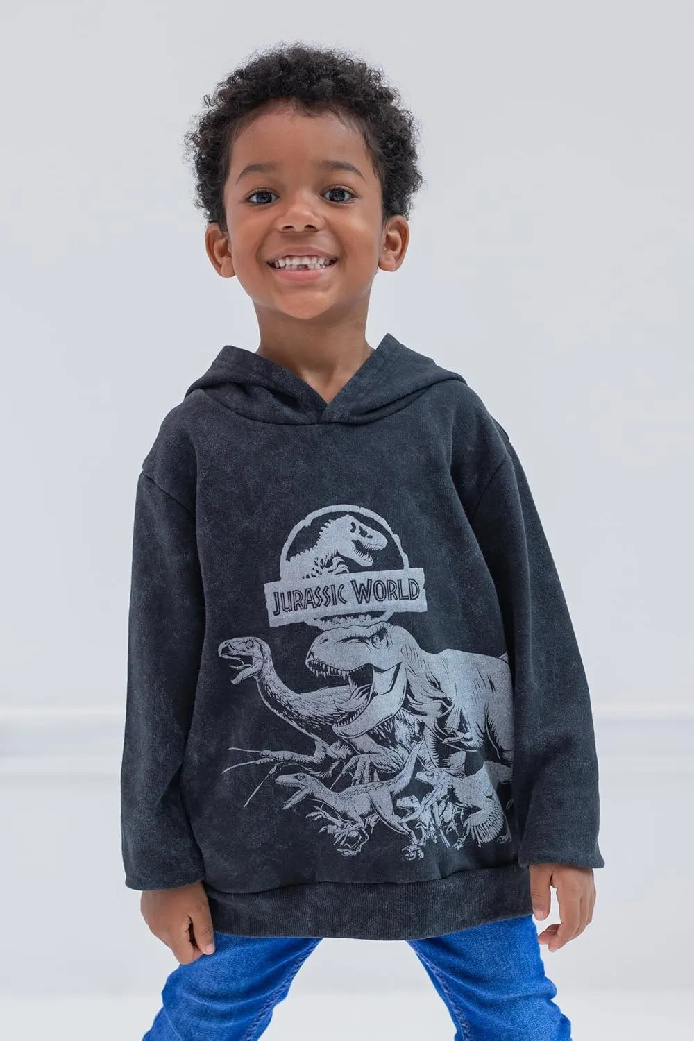 Jurassic World Dinosaur T-Rex Fleece Pullover Hoodie Toddler to Big Kid