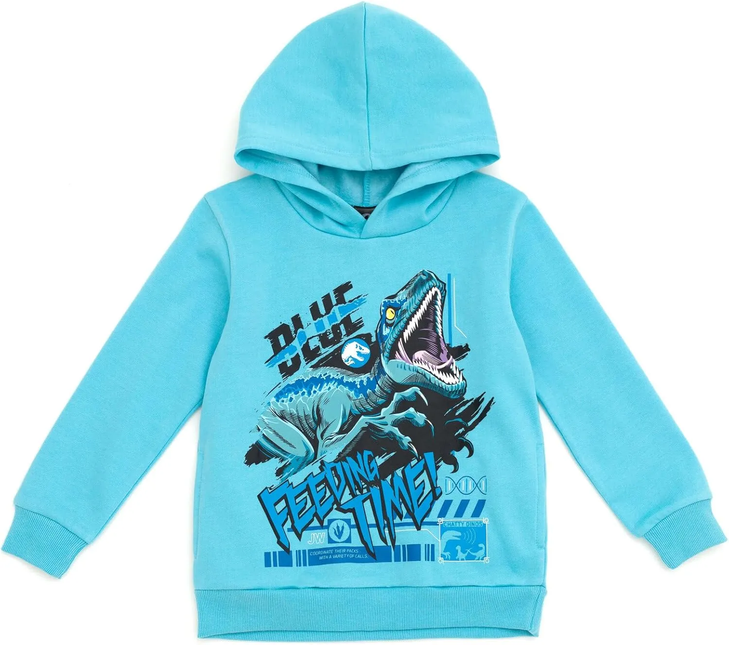 Jurassic World Dinosaur T-Rex Fleece Pullover Hoodie Toddler to Big Kid