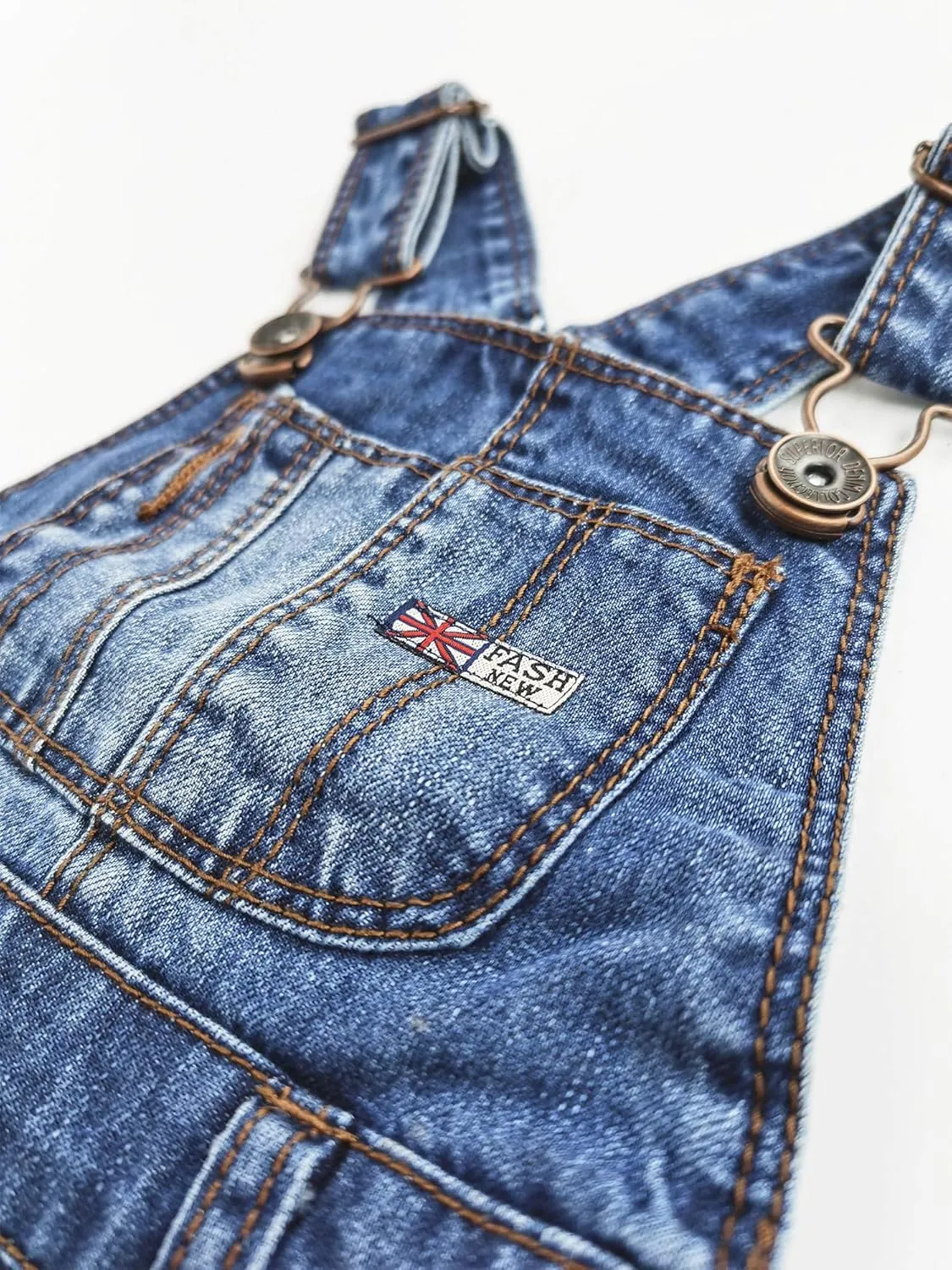 KIDSCOOL SPACE Baby Denim Overall,Toddler Little Soft Cute Jean Jumper