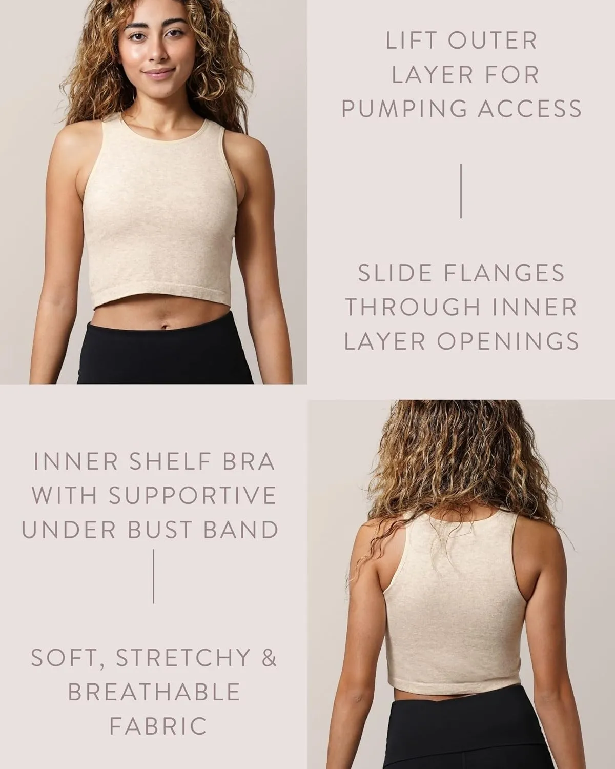 Kindred Bravely Sublime Hands-Free Pumping Longline Bra | Nursing Tank Tops