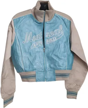 Ladies Leather & Suede Medium (Montreal ARTE Pelle Jackets) Blue, Blue, Medium
