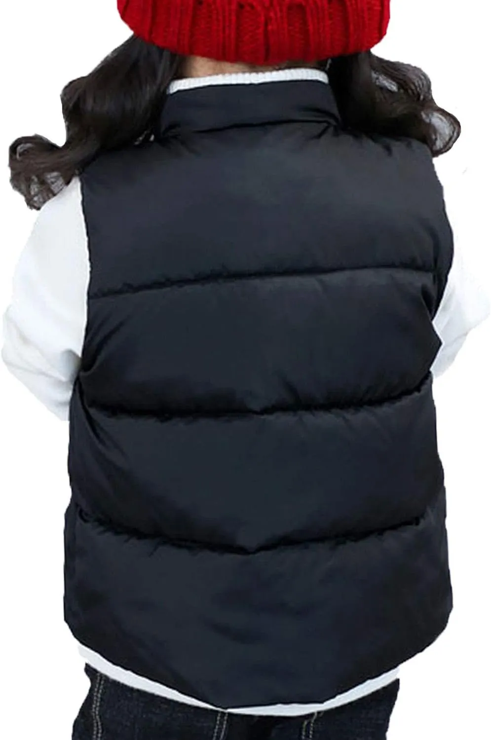 LANDUNSI Baby Boys Girls Puffer Vest Winter Warm Lightweight Toddler Vest Outerwear High Neck Cute Sleeveless Jacket