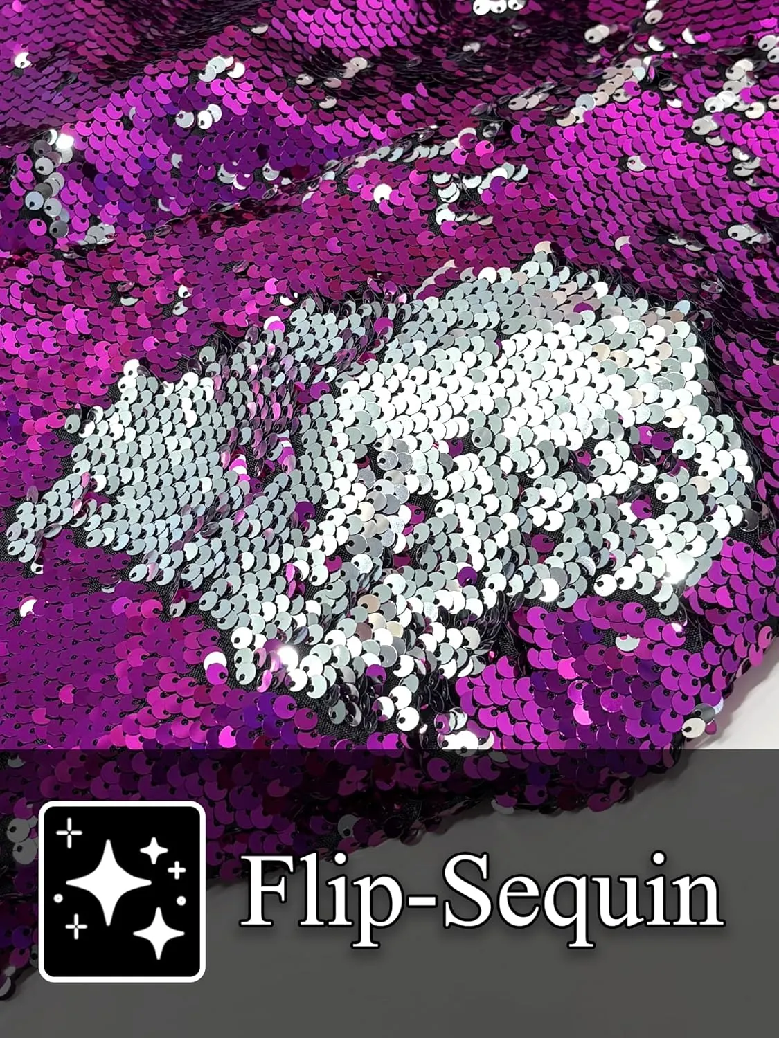 Lars Amadeus Sequins Jacket for Men's Long Sleeves Zip Up Flip-Sequin Sparkle Metallic Hoodie Jackets